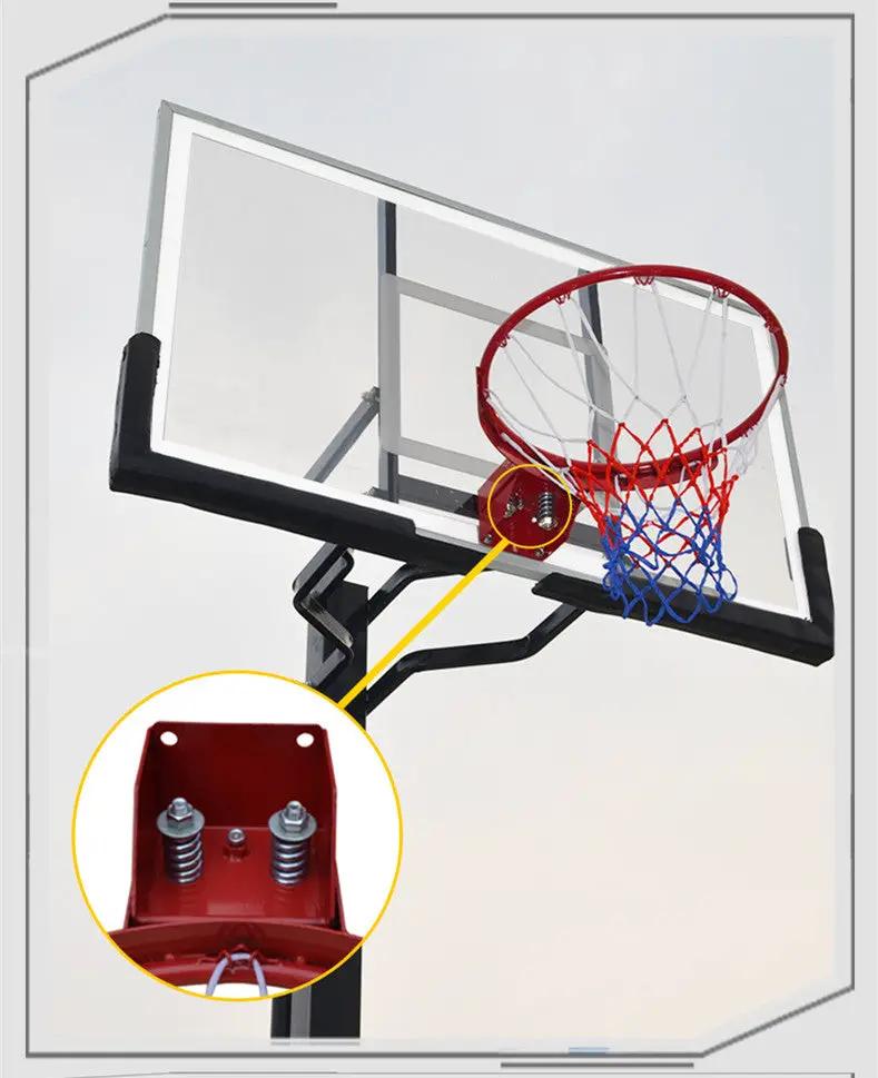 Outdoor height-adjustable basketball hoop with backboard and red rim by FLIPSTYLEZLLC on Tampa Home & Garden Store