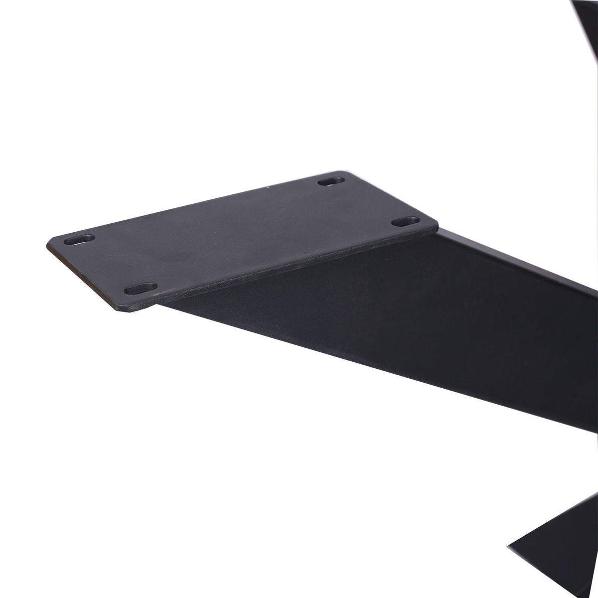 Steel Table Base with Spider Legs - Black, black steel base plate with four mounting holes on Tampa Home & Garden Store