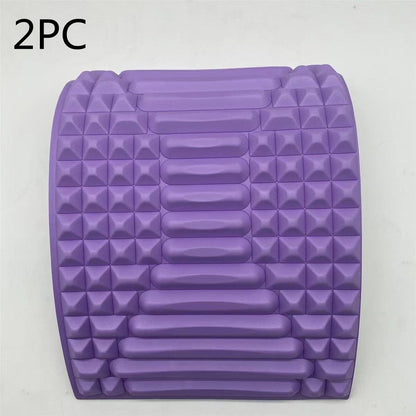 Back stretcher pillow massager by Perfecsy, purple 2-piece set with neck and lumbar support on Tampa Home & Garden Store