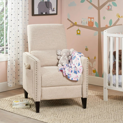 Kiersten Contemporary Fabric Pushback Recliner