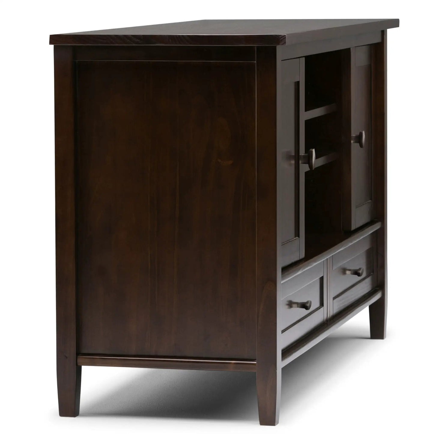 Warm Shaker TV Media Stand Handcrafted Wood