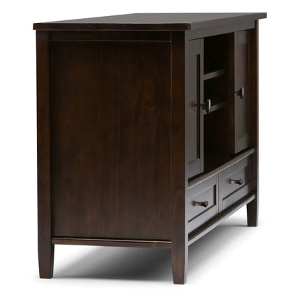 Warm Shaker TV Media Stand Handcrafted Wood