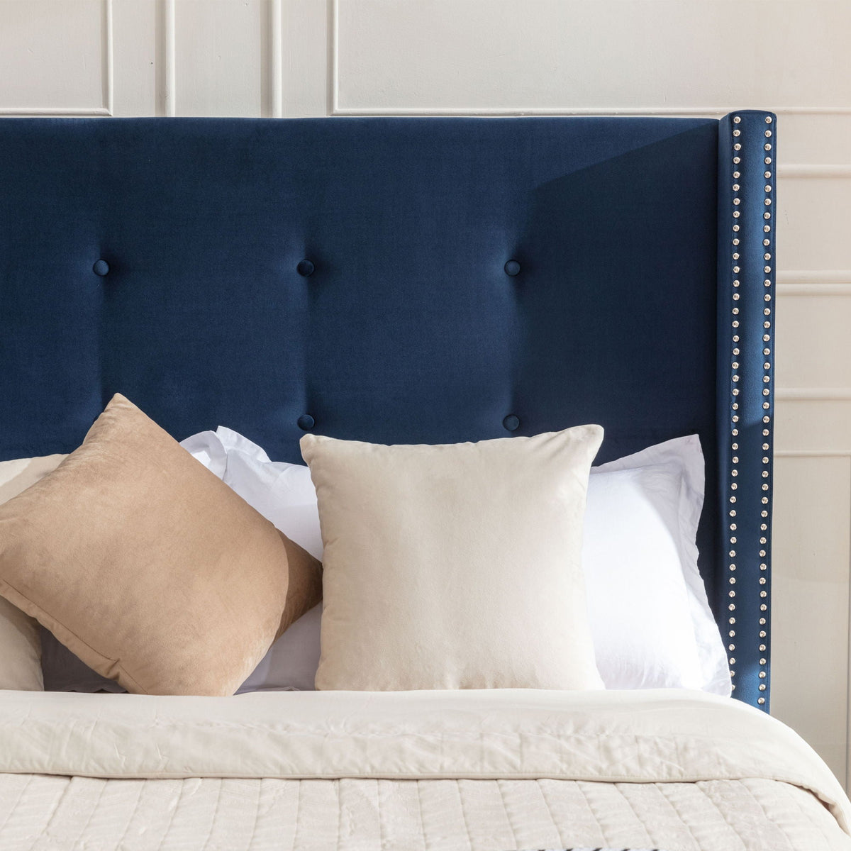 Peyton Upholstered Bed and a 54 Inch Headboard