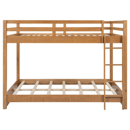 Sturdy bunk bed with ladder in natural wood finish by HouseOfZazla on Tampa Home & Garden Store