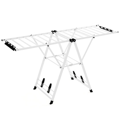 72.5 Inches Clothes Drying Rack with Height Adjustable Wings