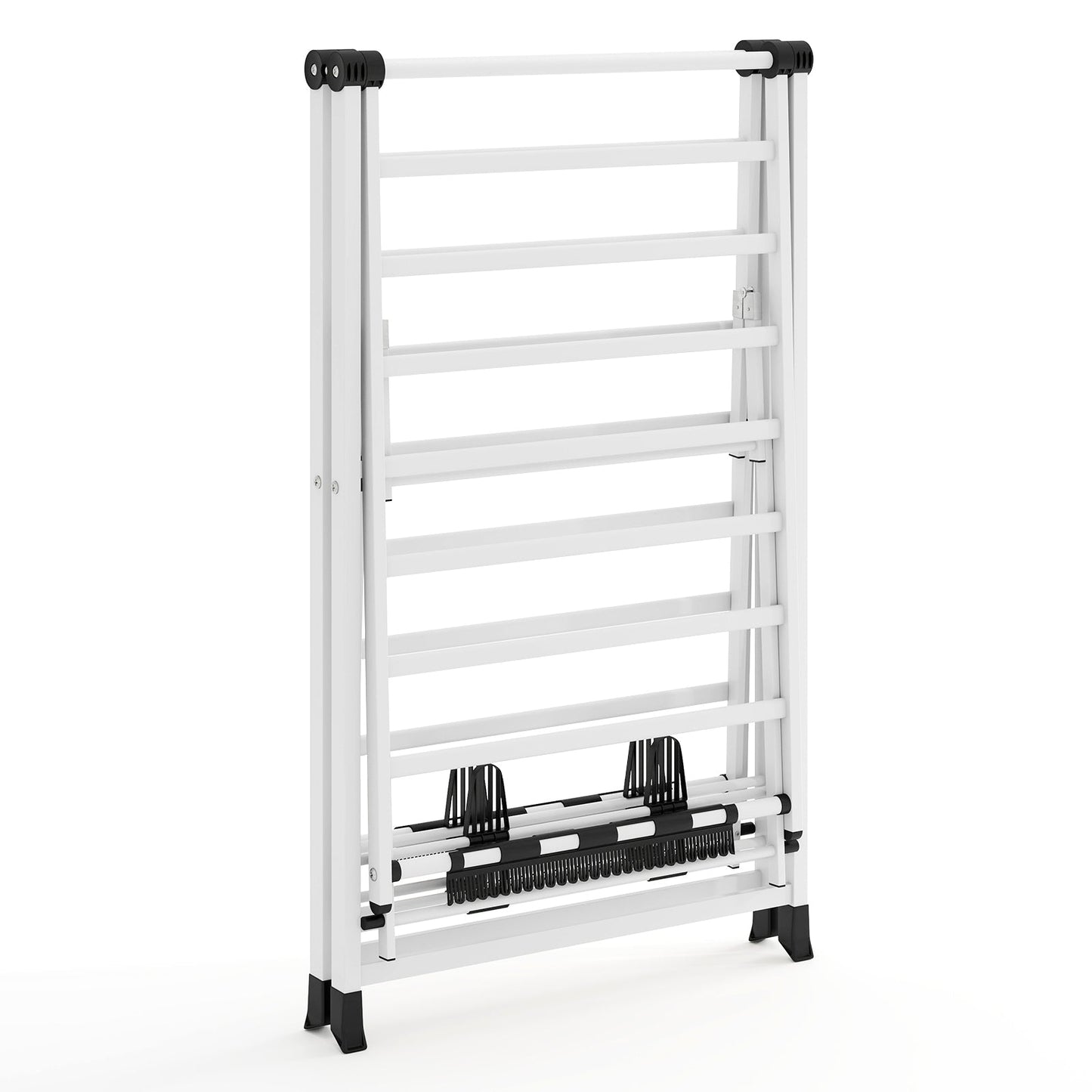 72.5 Inches Clothes Drying Rack with Height Adjustable Wings