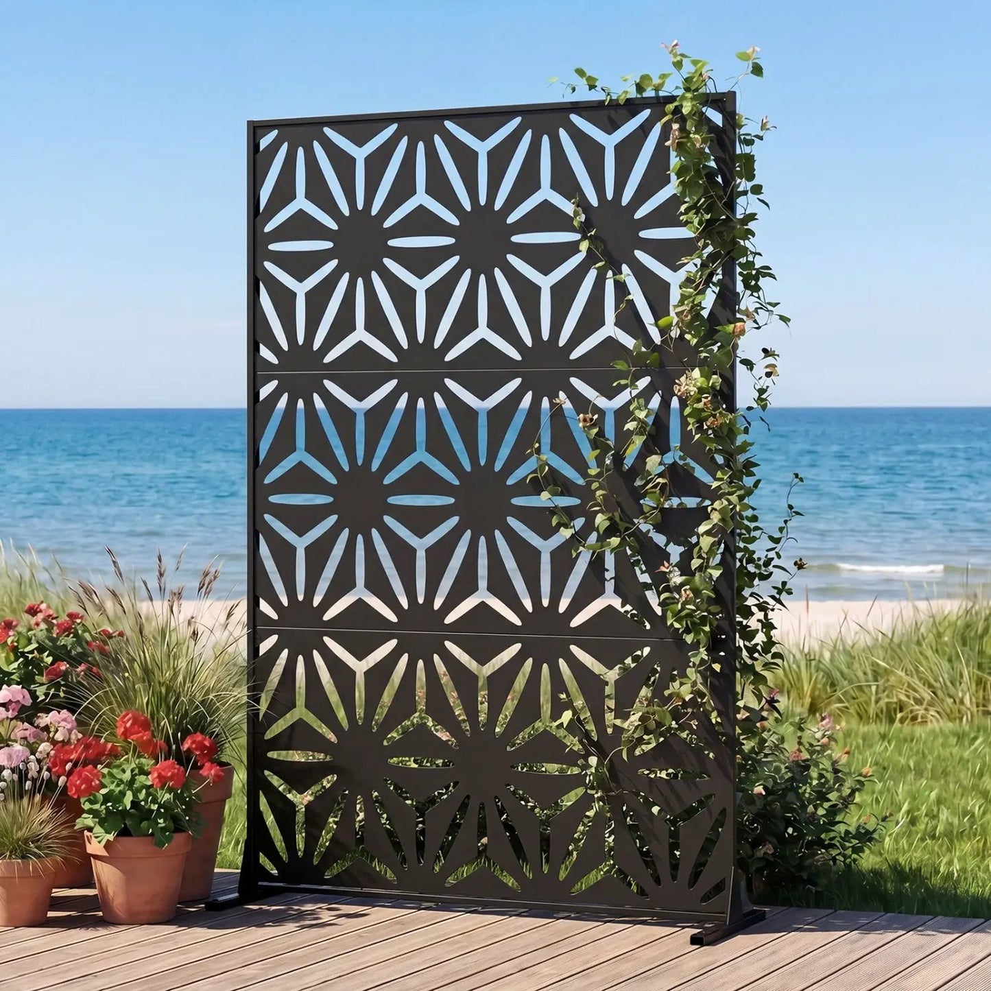 Metal Privacy Screen 72 Inch by 48 Inch Fence