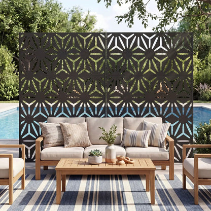 Metal Privacy Screen 72 Inch by 48 Inch Fence
