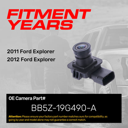 Backup camera Master Tailgaters for Ford Explorer 2011-2012 OEM BB5Z-19G490-A with connector on Tampa Home & Garden Store