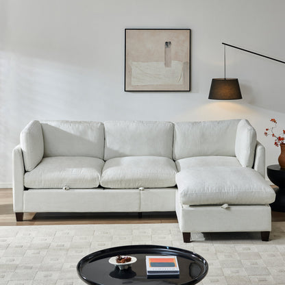 Dark Brown Chenille Sofa and Sectional Couch