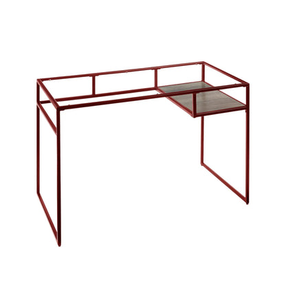 Yasin Glass Top Writing Desk Modern Style