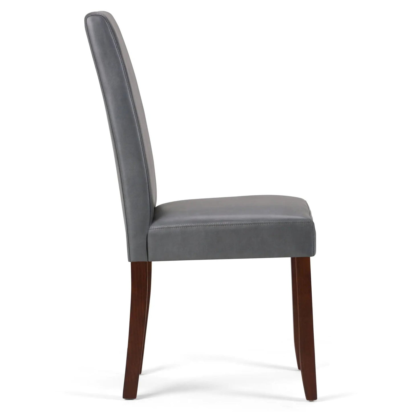 Acadian Upholstered Parson Dining Chair Set of 2 dark wood legs Unique Piece Furniture on Tampa Home & Garden Store