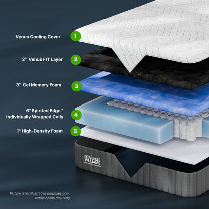 the Venus Williams Legend 12 Inch Hybrid Mattress