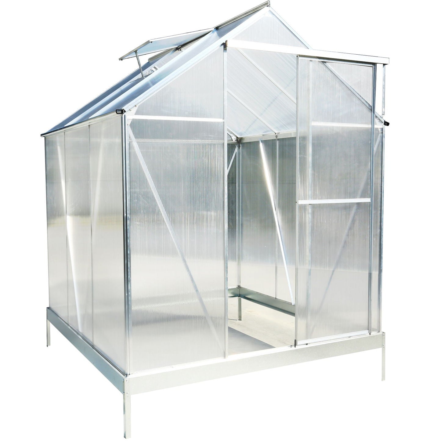 Heavy Duty Polycarbonate Greenhouse Kit and Door