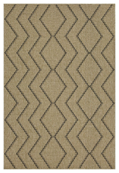 Indoor and Outdoor Diamond Polypropylene Rug