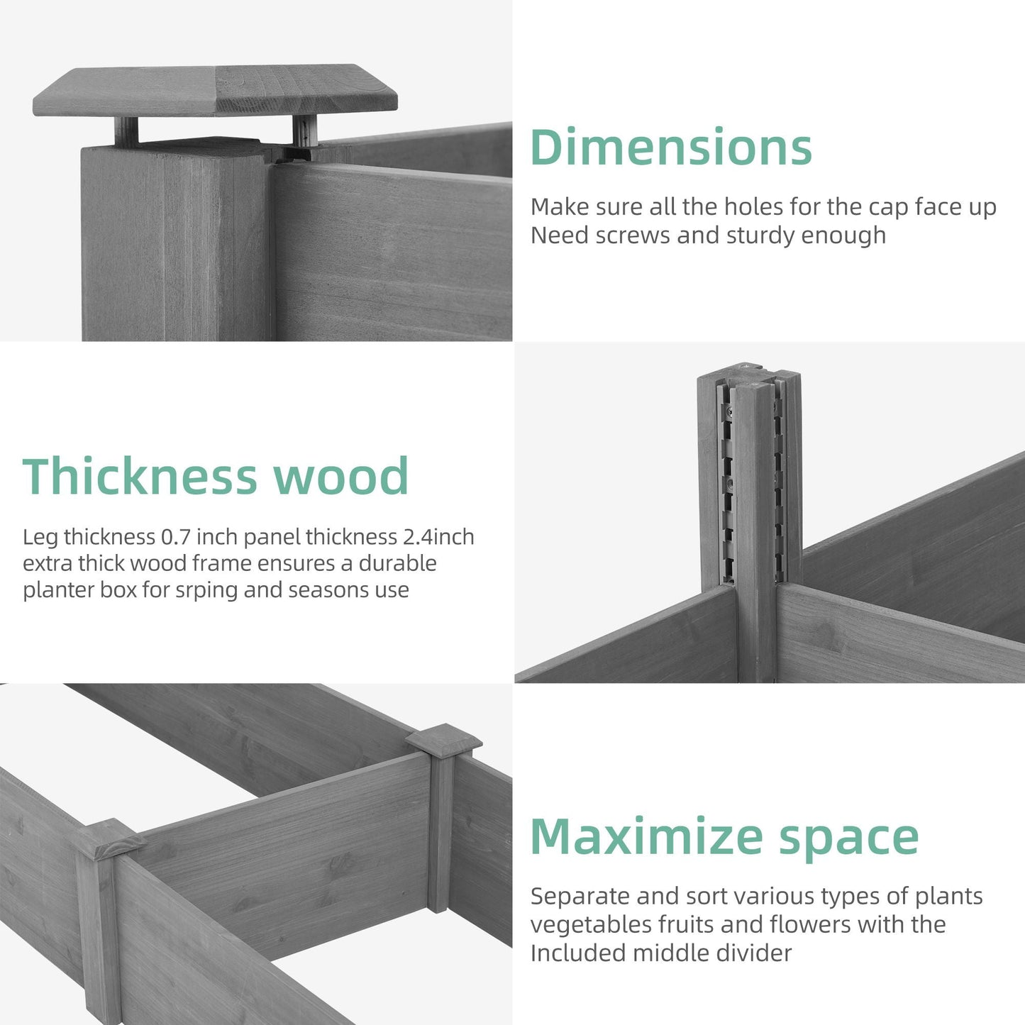 Modern Outdoor Raised Garden Bed and Stand