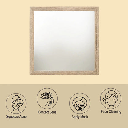 Miquell versatile orientation mirror in natural wood frame by Unique Piece Furniture on Tampa Home & Garden Store