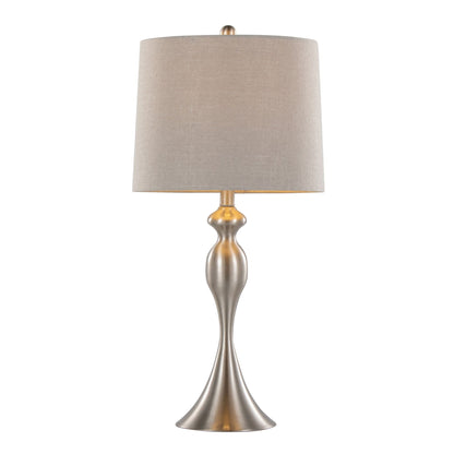Ashland contemporary table lamp set of 2 beige linen shade brushed brass base by HouseOfZazla on Tampa Home & Garden Store