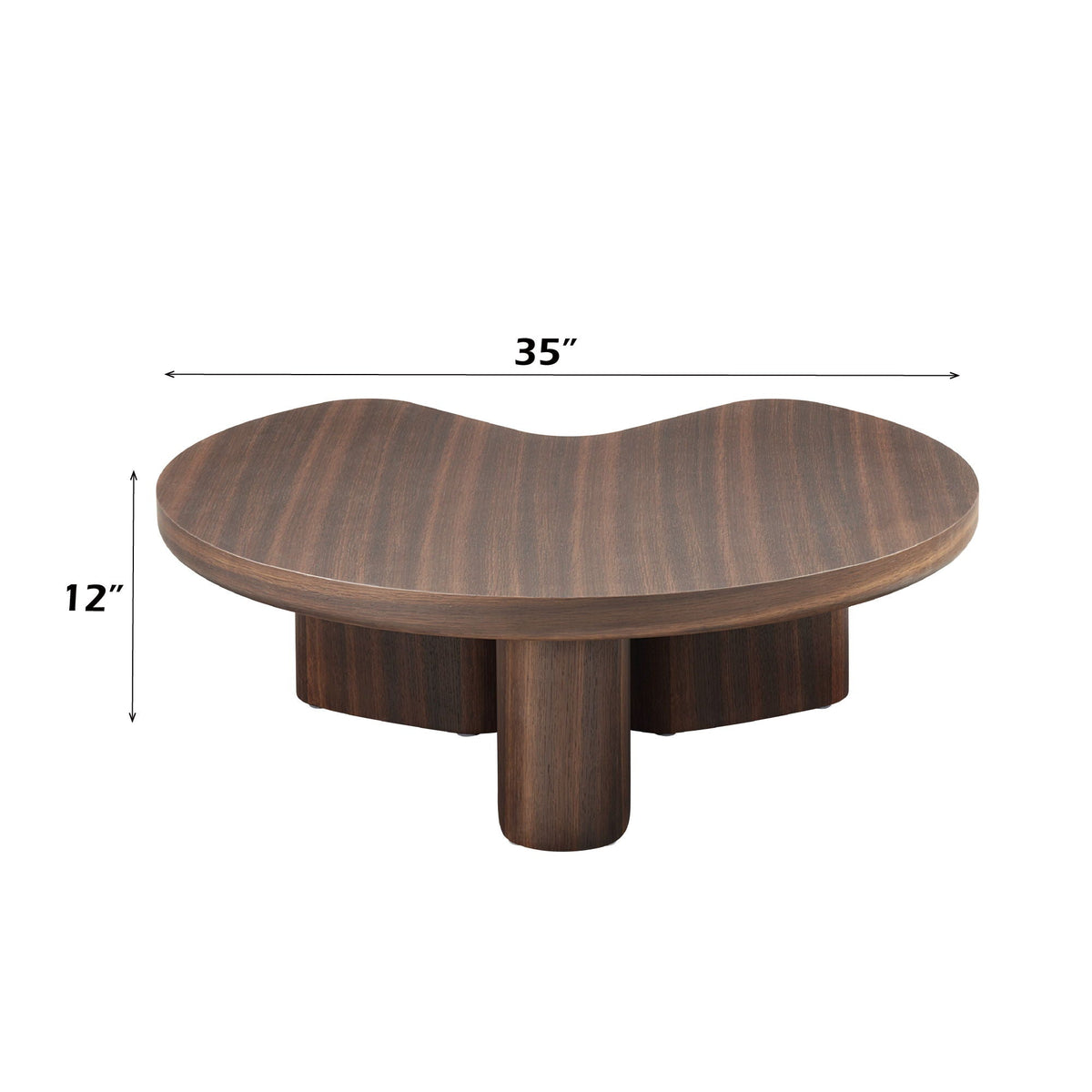 Brown Oak Coffee Table with MDF & Oak Veneer, 35-inch square top, HouseOfZazla on Tampa Home & Garden Store