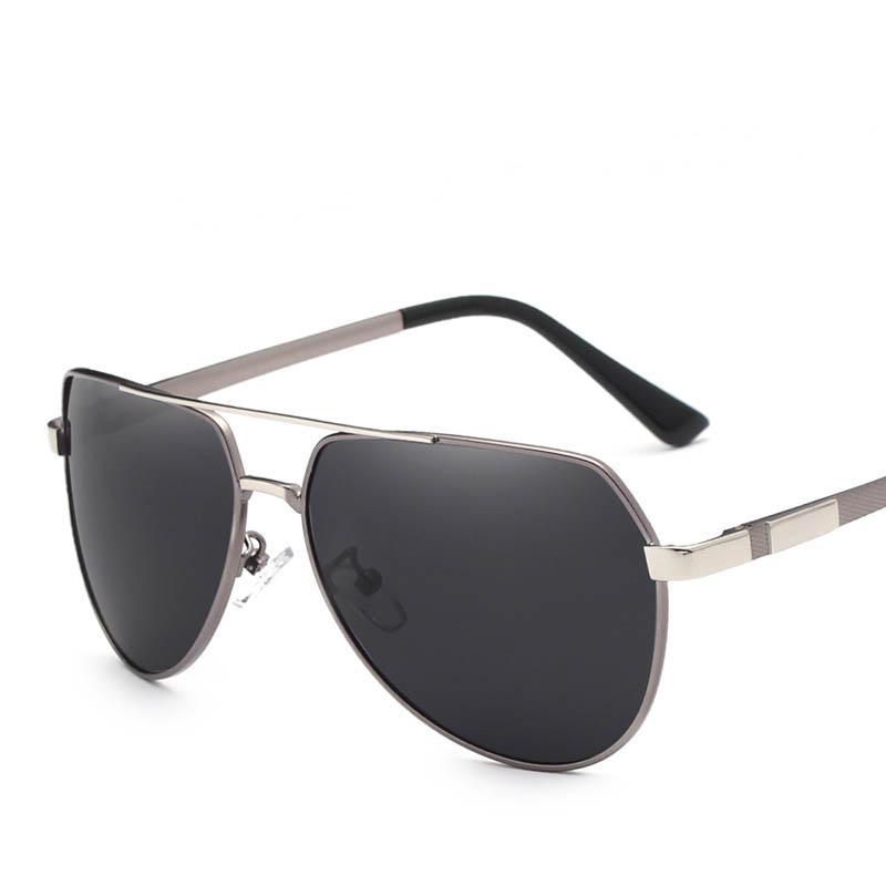 Stevvex aviator sunglasses polarized with dark lenses and silver-tone metal frame on Tampa Home & Garden Store