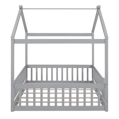 Bed House Bed Frame With Fence gray canopy bed by Unique Piece Furniture on Tampa Home & Garden Store