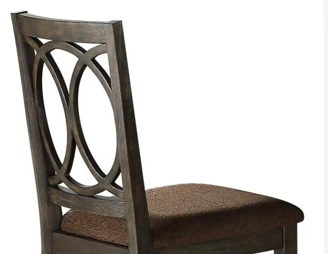 Jameson Side Chair Set of 2 Brown Espresso
