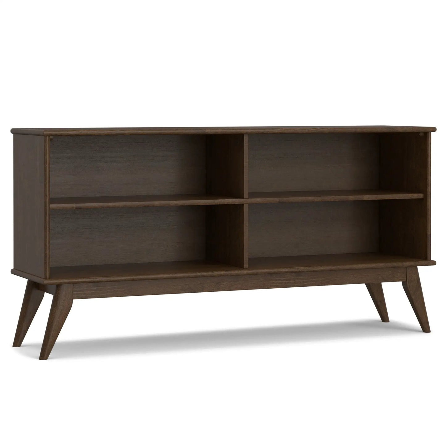 Draper Handcrafted Low Bookcase in Solid Wood