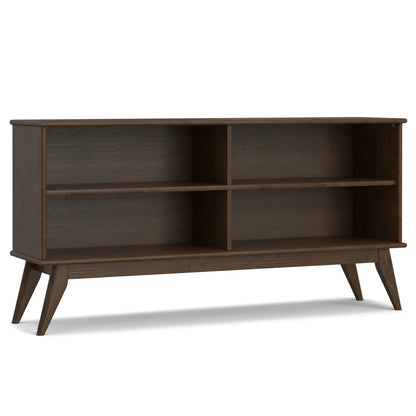 Draper Handcrafted Low Bookcase in Solid Wood