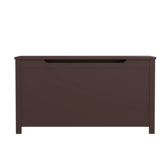 Toy Box Storage With Safety Hinged Lid, brown wood cabinet by Unique Piece Furniture on Tampa Home & Garden Store