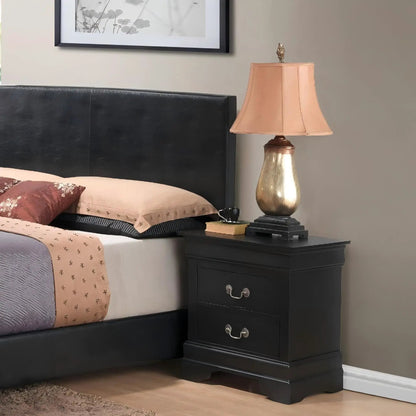 Louis Philippe Nightstand in Wood Veneer