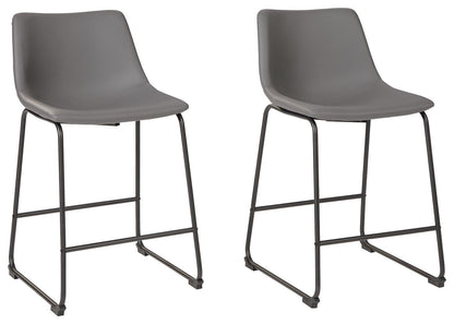 Centiar Upholstered Barstool Set of Two Dining
