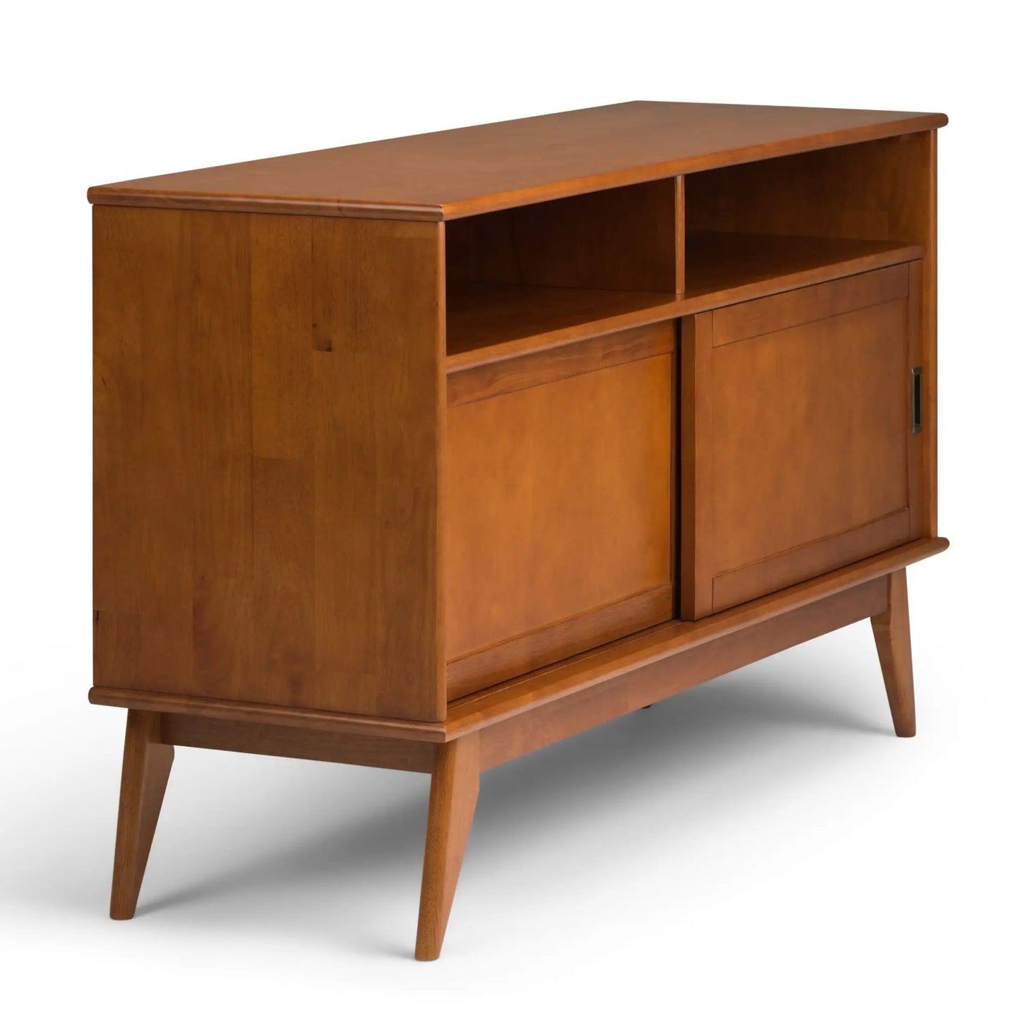 Draper Handcrafted Mid Century Low TV Media Stand