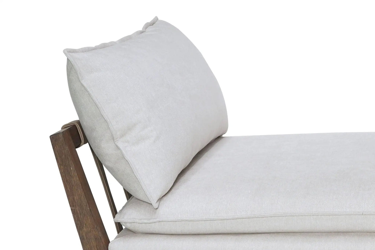 Daybed with Strap Detail and White Finish