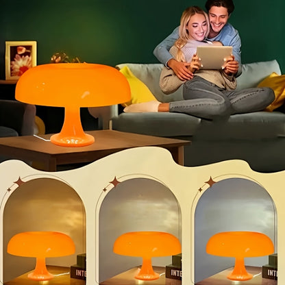 LED Mushroom Table Lamp Modern Bedside Light for Room Decor & Christmas Gift