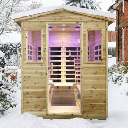 Four Person Far Infrared Old Fir Sauna Room