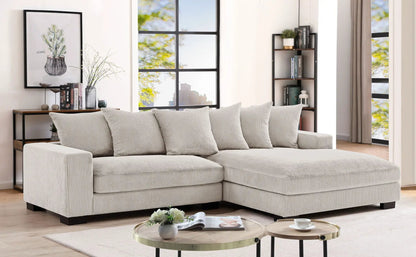 Luxe Oversized 2 Piece Sectional Sofa for Living