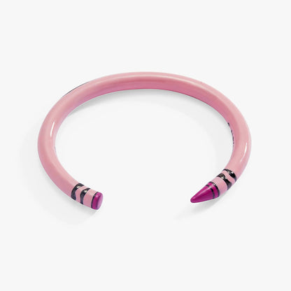 Crayola Tickle Me Pink Crayon Cuff Bracelet
