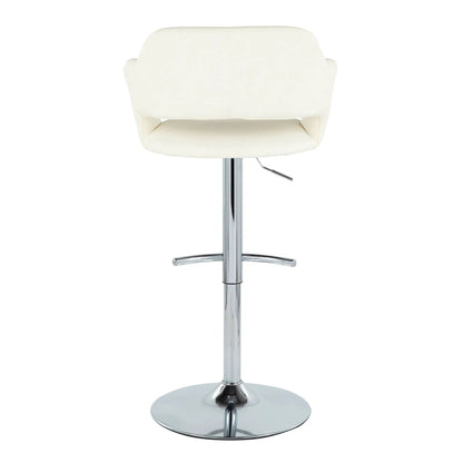 Margarite Contemporary Adjustable Barstool Swivel