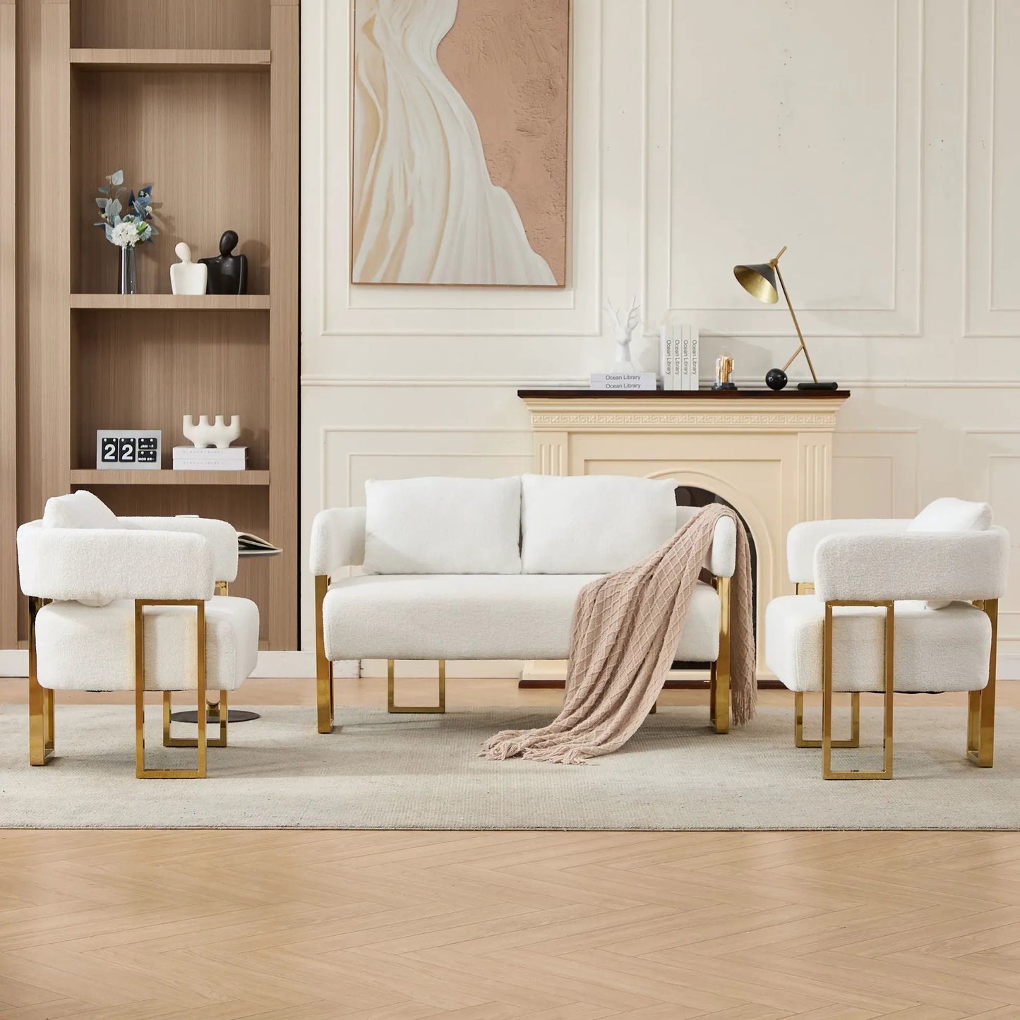 Decorative Upholstered Side Chair for Living Room