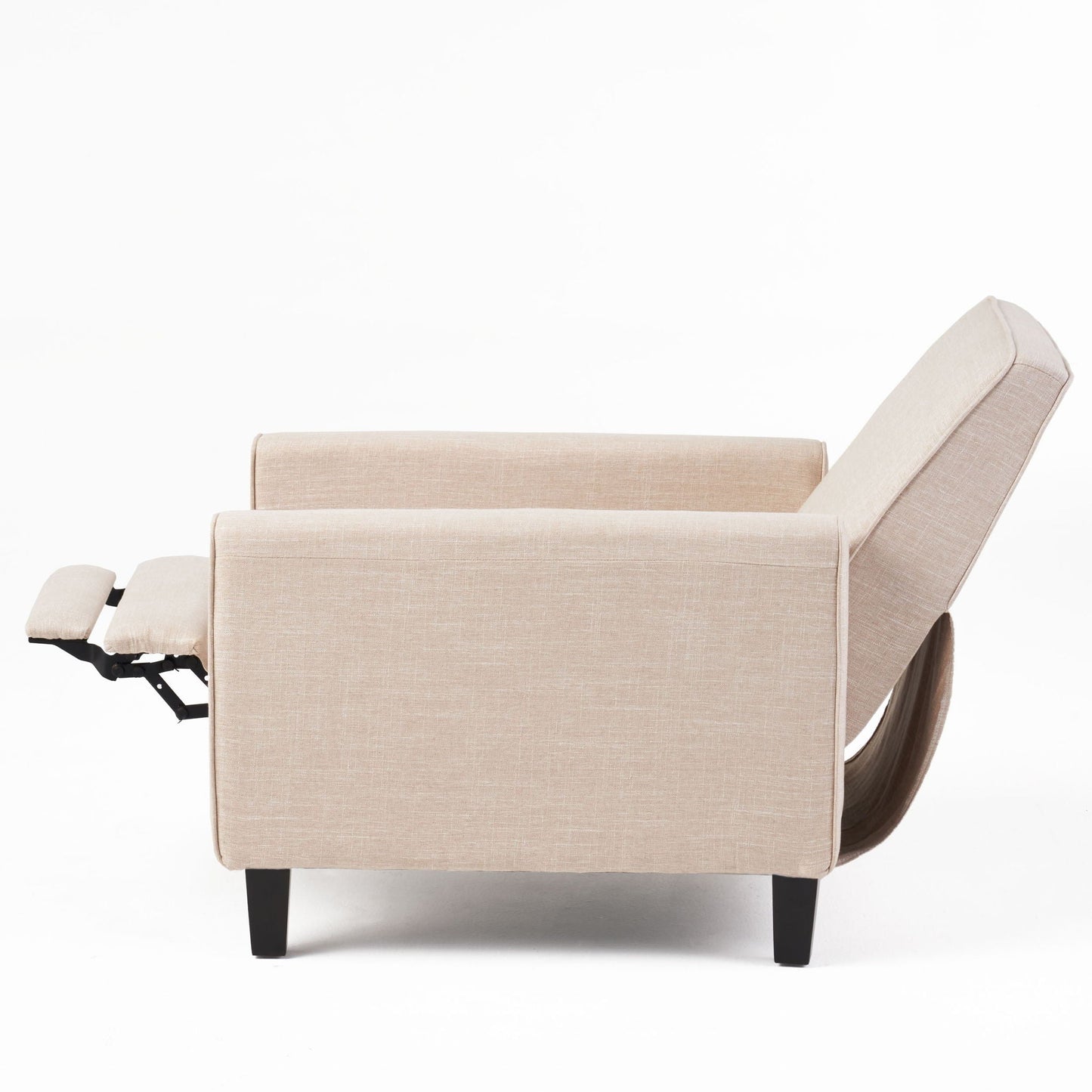 Upholstered Push Back Recliner Chair and Lounge