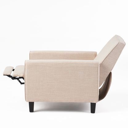Upholstered Push Back Recliner Chair and Lounge