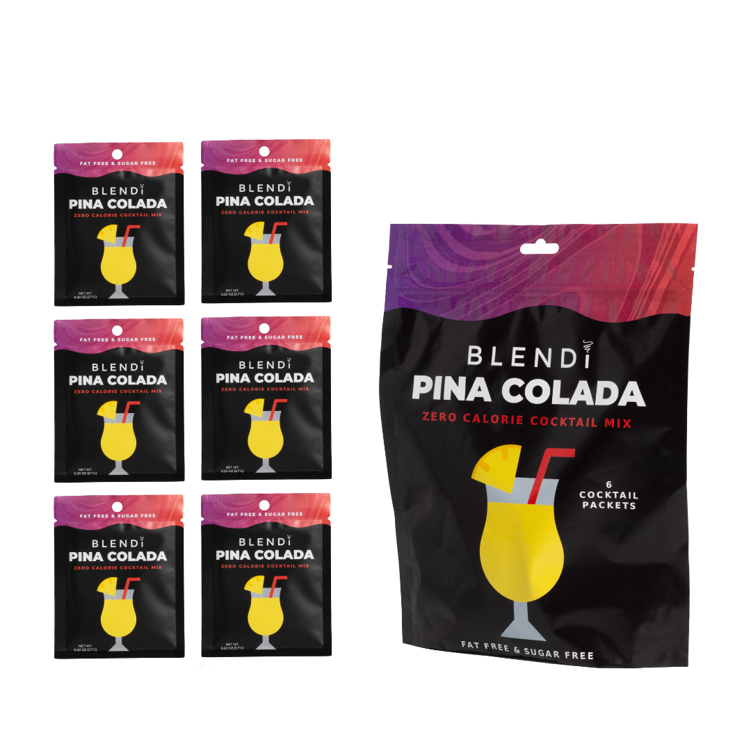 Mezcladores de Mocktails Ligeros – Sabor sin culpa, cero calorías - 1 Paquete (6 Unidades)