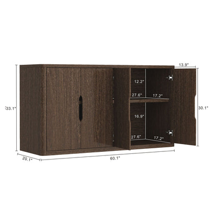 Rivington sideboard with soft-close doors and adjustable shelves walnut by HouseOfZazla on Tampa Home & Garden Store