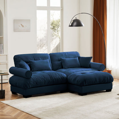 Oversized Modular Sofa with Movable Ottoman