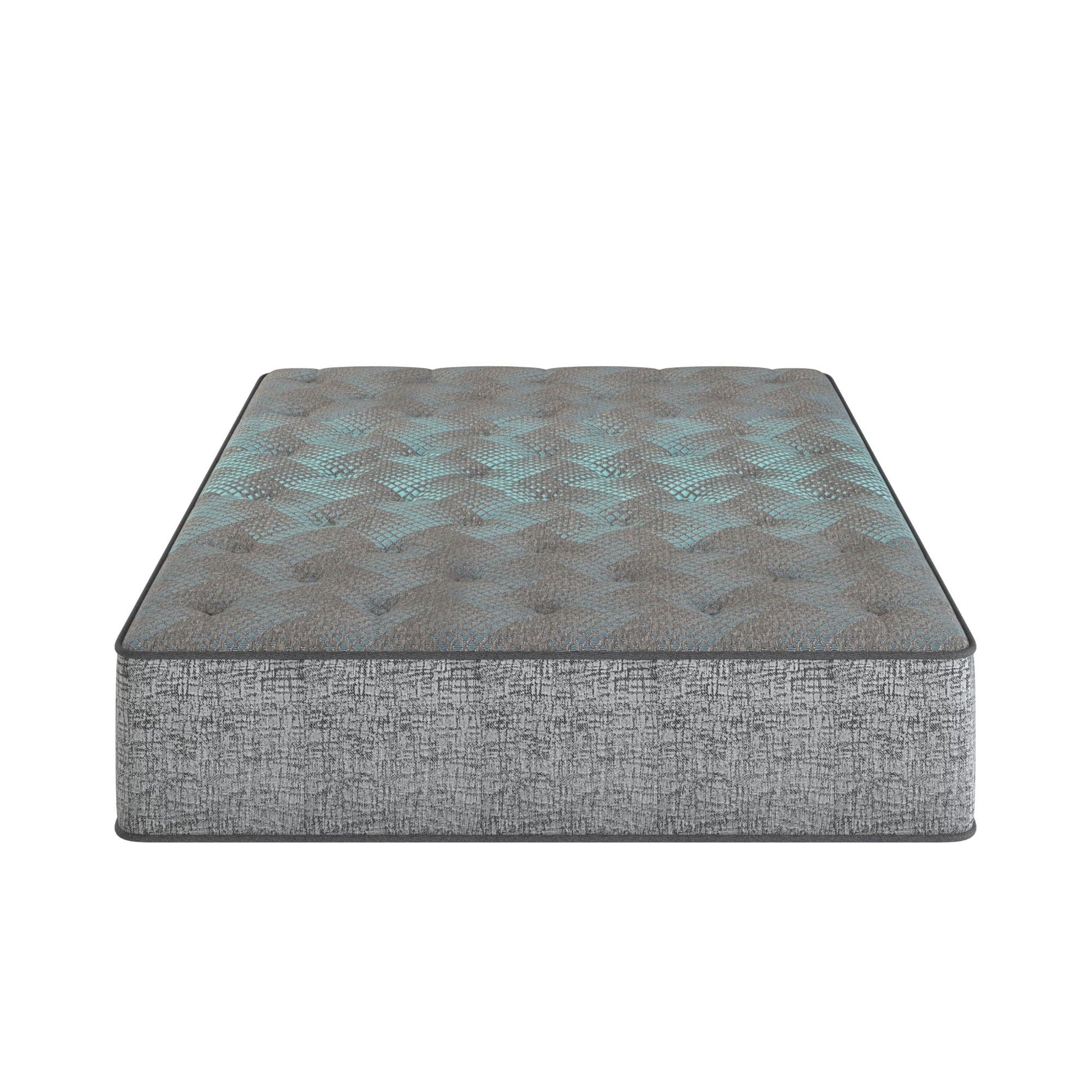 HouseOfZazla Comfort Care 13-inch hybrid mattress with firm comfort and teal gray quilted cover on Tampa Home & Garden Store