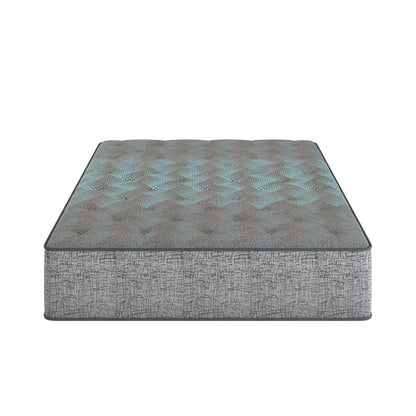 HouseOfZazla Comfort Care 13-inch hybrid mattress with firm comfort and teal gray quilted cover on Tampa Home & Garden Store