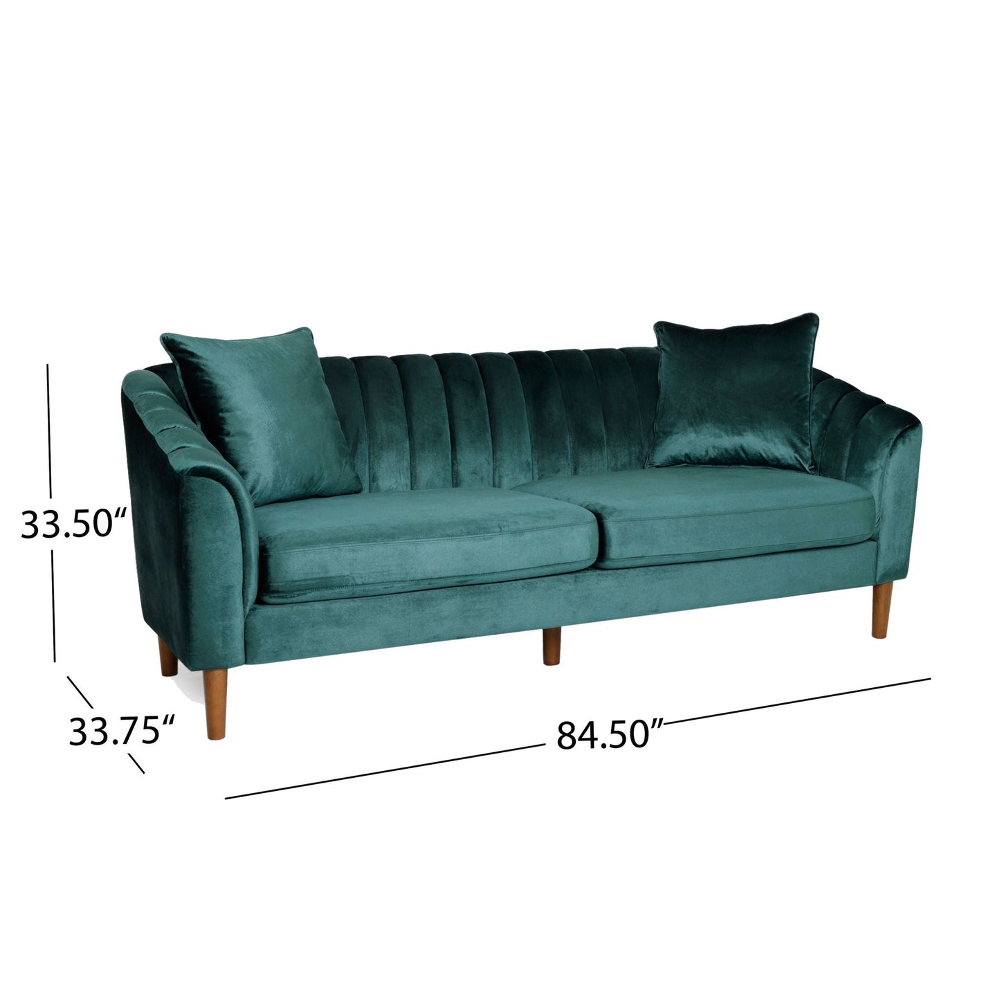 Contemporary Three Seater Sofa with Button Stitch