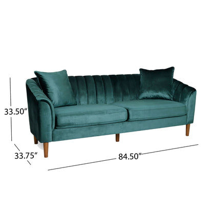 Contemporary Three Seater Sofa with Button Stitch