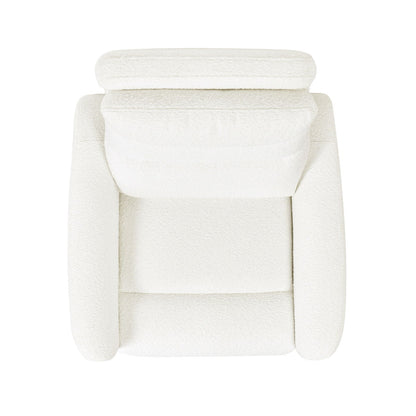 Bloomy High Back Power Recliner Chiffon White