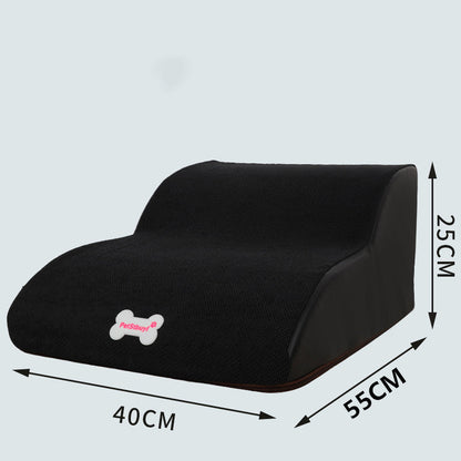 Dog incline sofa bed in black fabric with bone logo, 40x55x25 cm, Sell My Stuff on Tampa Home & Garden Store